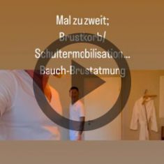 Mal zu zweit: Brustkorb/Schultermobilisation... Bauch und Brustatmung
